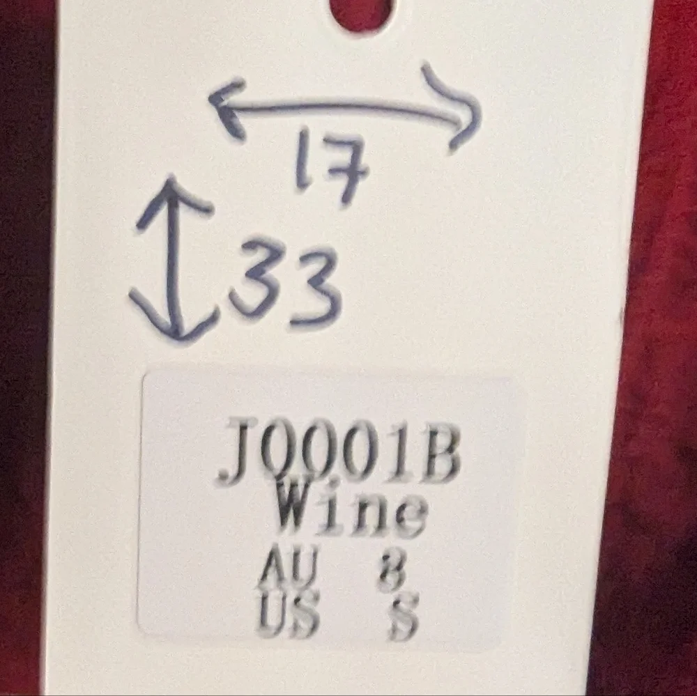 NWTs, Saints & Secrets Red Bell Sleeve Boho Dress. Size S - Picture 7 of 9